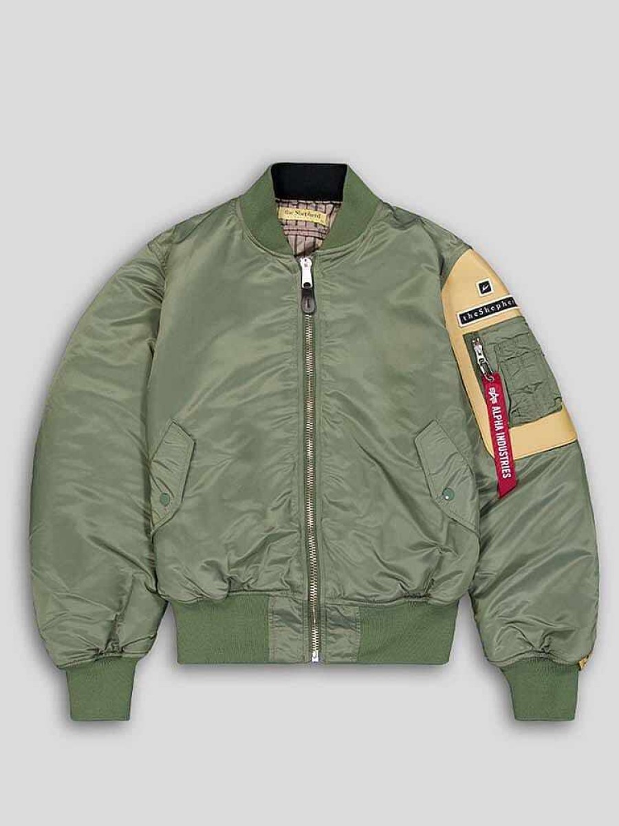 Men Alpha Industries Outerwear | Alpha X Undercover The Shepherd Ma-1 Bomber Jacket