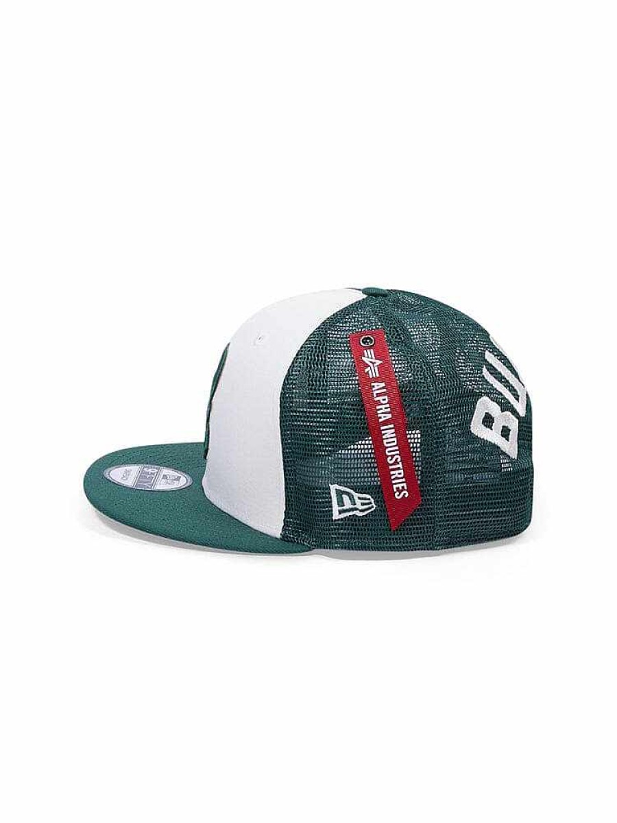 Nba Alpha Industries Nba X Alpha X New Era - Hats | Milwaukee Bucks X Alpha X New Era 950 Cap Dark Green