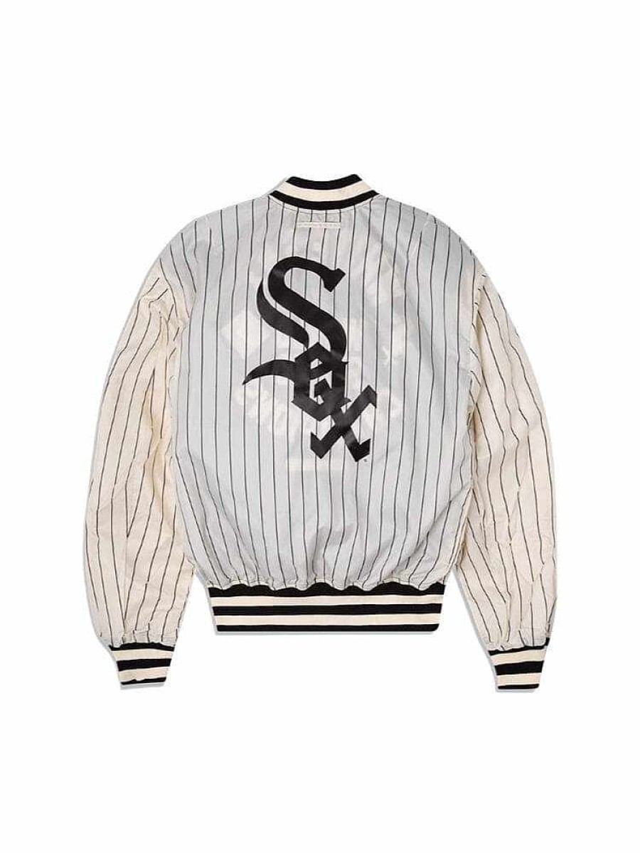 Mlb Alpha Industries Mlb X Alpha X New Era - Bomber Jackets | Chicago White Sox X Alpha X New Era L-2B Bomber Jacket Black