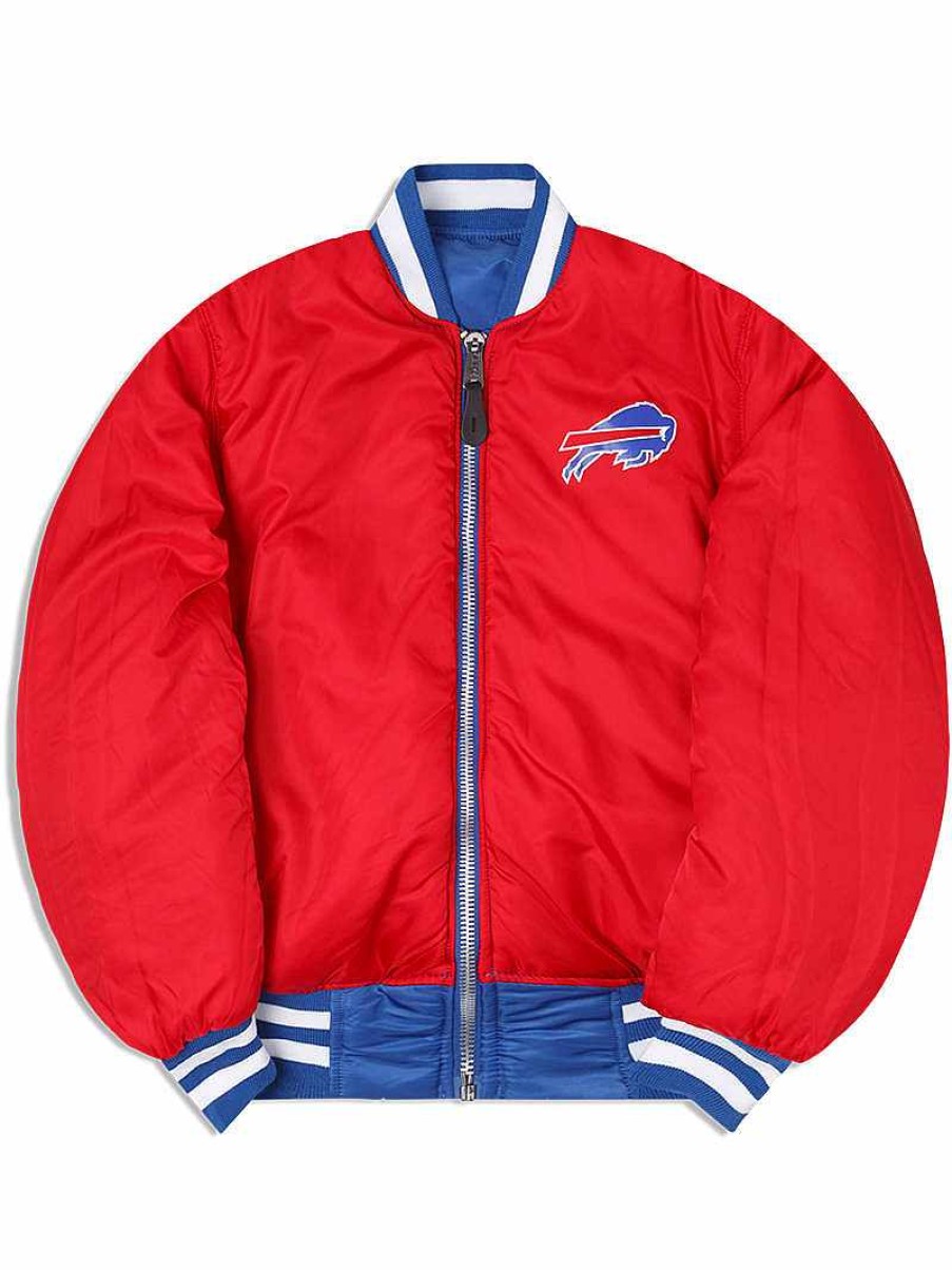 Nfl Alpha Industries Nfl X Alpha X New Era - Bomber Jackets | Buffalo Bills X Alpha X New Era Ma-1 Bomber Jacket Pacific Blue
