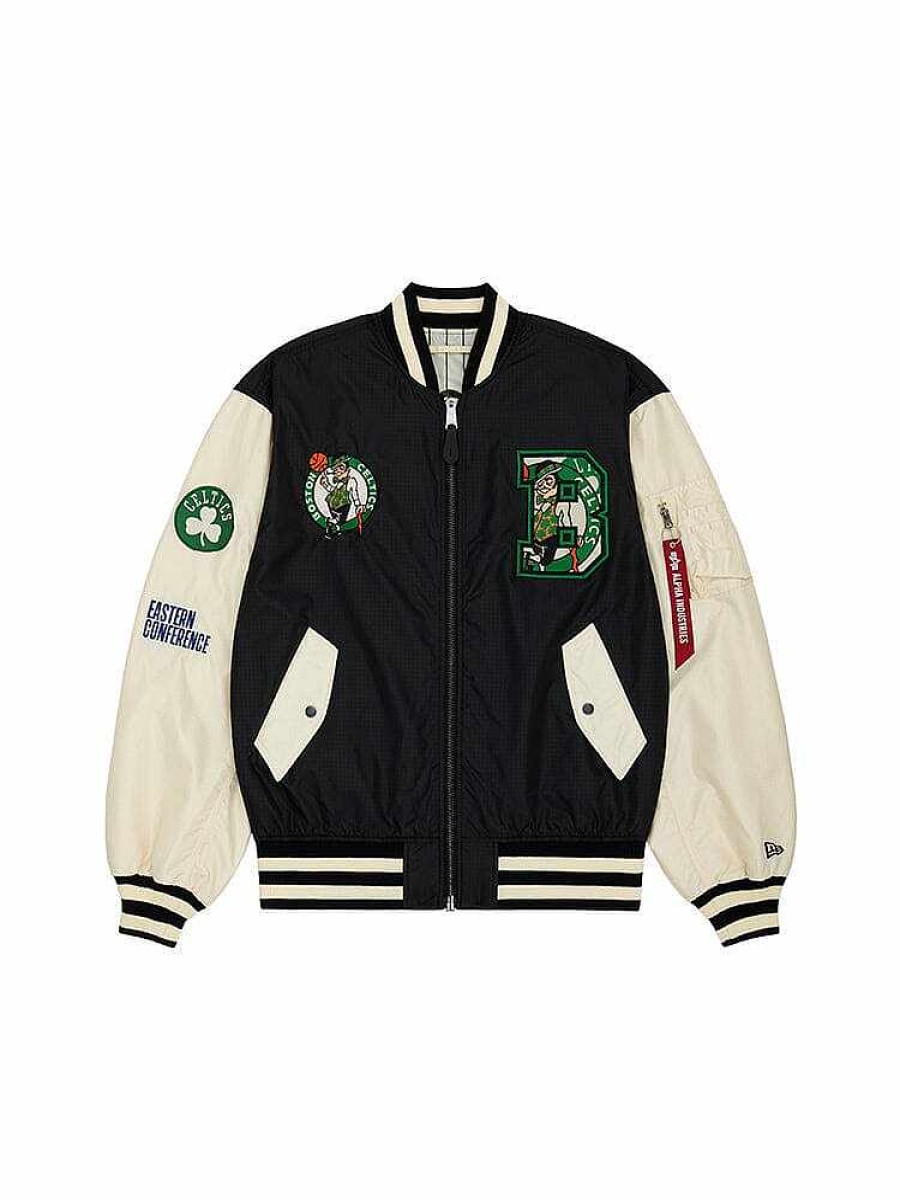 Nba Alpha Industries Nba X Alpha X New Era - Bomber Jackets | Boston Celtics X Alpha X New Era L-2B Bomber Jacket Black
