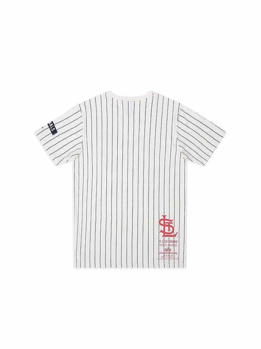 Mlb Alpha Industries Mlb X Alpha X New Era - Hoodies, Tees, & Shorts | St. Louis Cardinals X Alpha X New Era Tee White