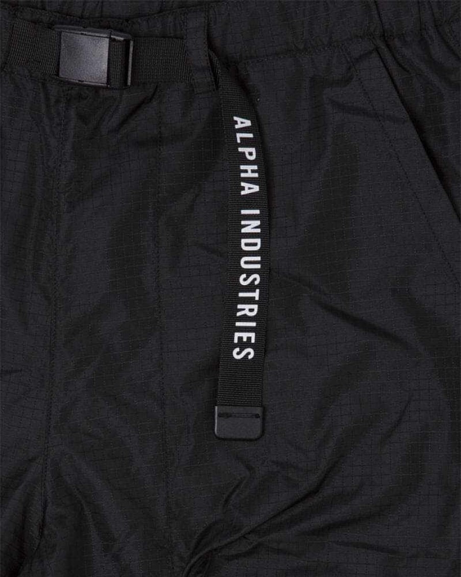 Mlb Alpha Industries Mlb X Alpha X New Era - Hoodies, Tees, & Shorts | Los Angeles Dodgers X Alpha X New Era Nylon Shorts Black