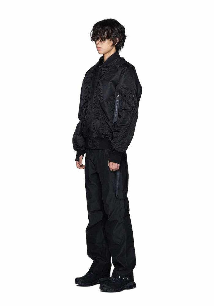 Men Alpha Industries Outerwear | Alpha X San San Gear Ma-1 Bomber Jacket Black