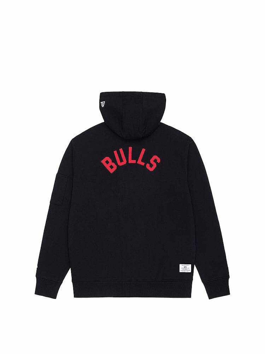 Nba Alpha Industries Nba X Alpha X New Era - Hoodies, Tees, & Shorts | Chicago Bulls X Alpha X New Era Hoodie Black