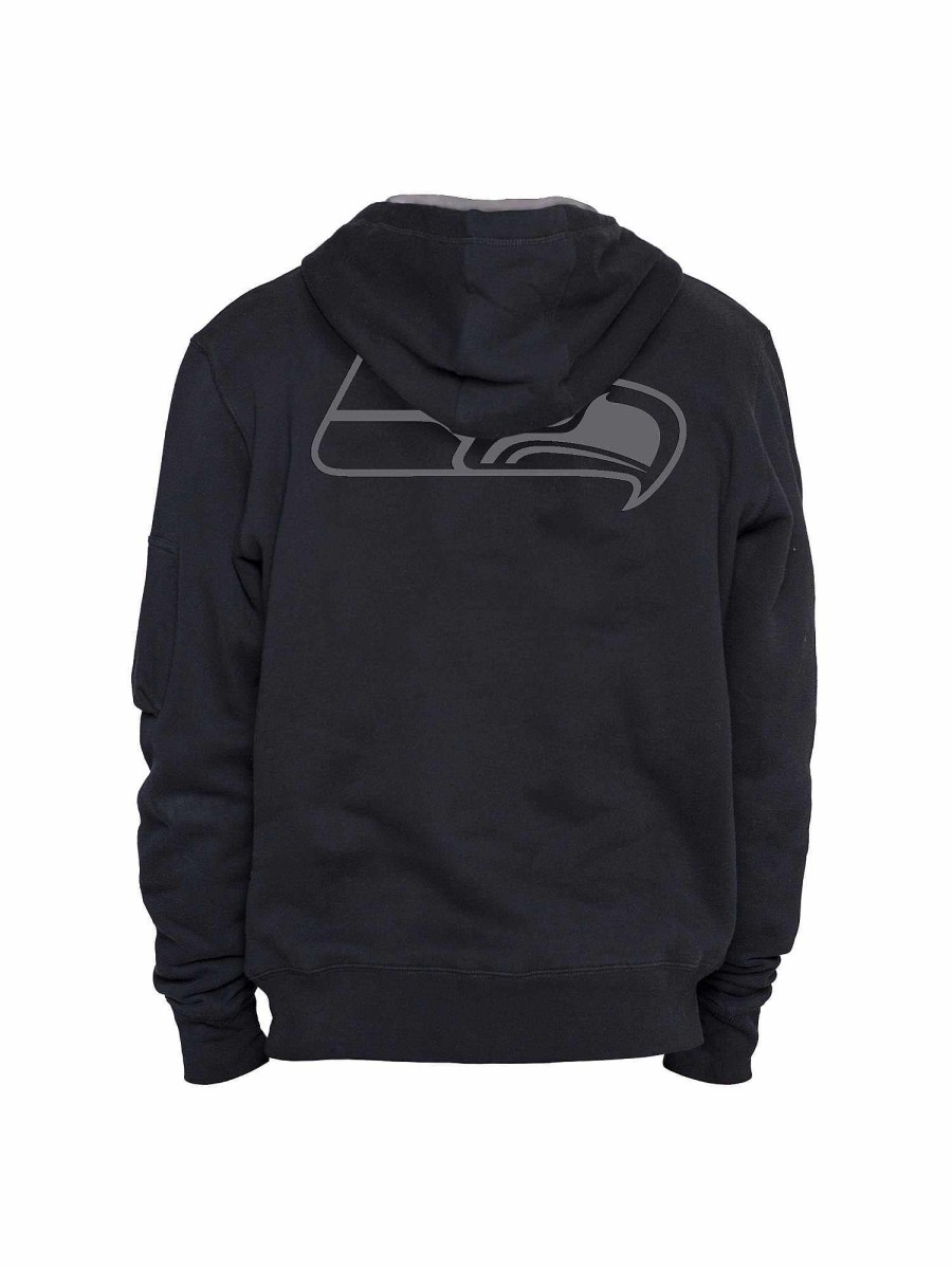 Nfl Alpha Industries Nfl X Alpha X New Era - Hoodies | Seattle Seahawks X Alpha X New Era Hoodie Black