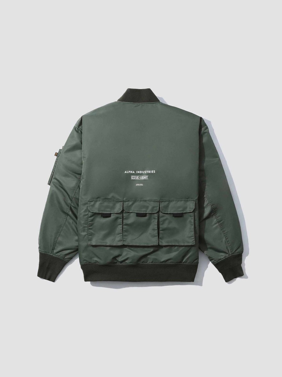 Men Alpha Industries Outerwear | Alpha X Izzue Utility Ma-1 Jacket