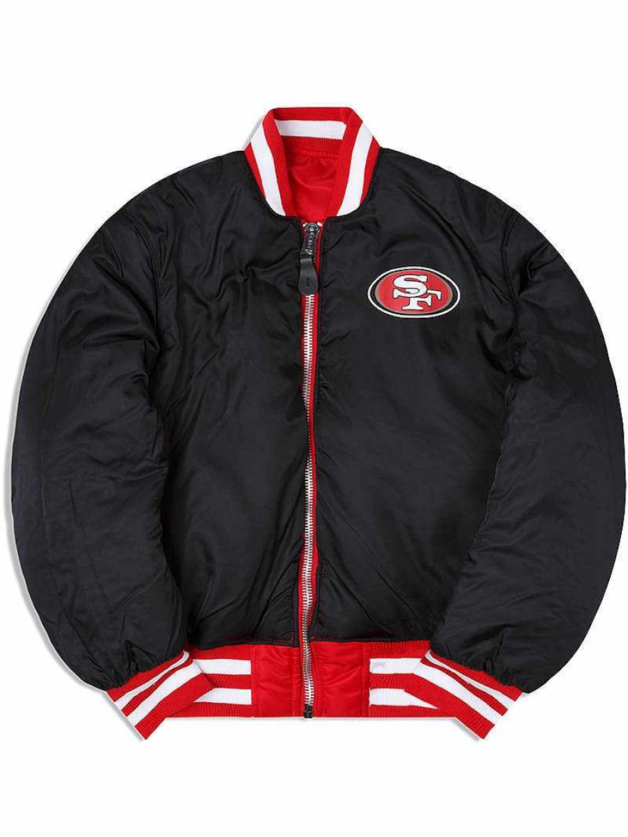 Nfl Alpha Industries Nfl X Alpha X New Era - Bomber Jackets | San Francisco 49Ers X Alpha X New Era Ma-1 Bomber Jacket Speed Red
