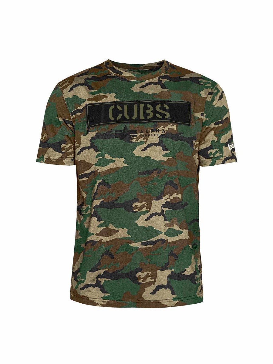 Mlb Alpha Industries Mlb X Alpha X New Era - Hoodies, Tees, & Shorts | Chicago Cubs X Alpha X New Era T-Shirt Camo