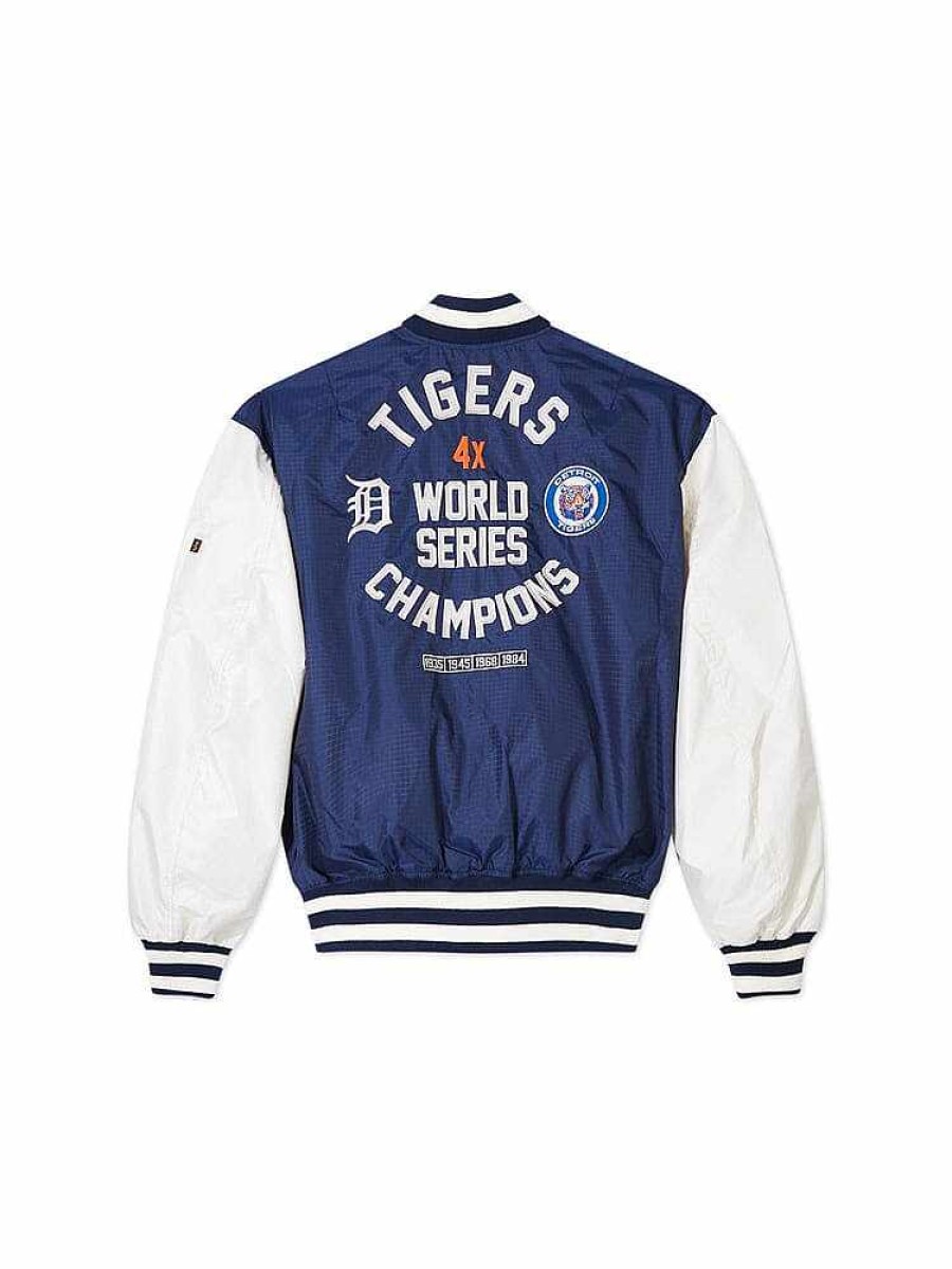 Mlb Alpha Industries Mlb X Alpha X New Era - Bomber Jackets | Detroit Tigers X Alpha X New Era L-2B Bomber Jacket Navy