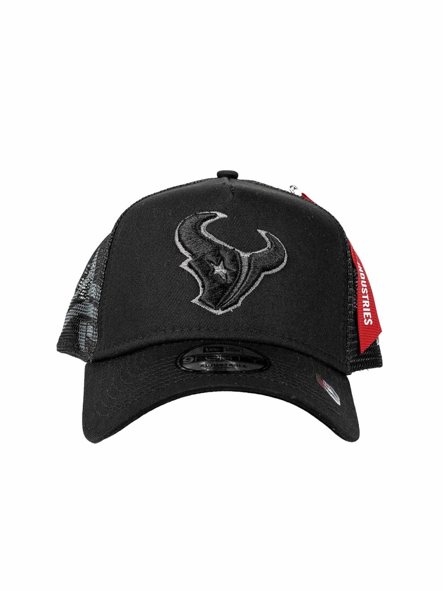 Nfl Alpha Industries Nfl X Alpha X New Era - Caps | Houston Texans X Alpha X New Era 940 Cap Black