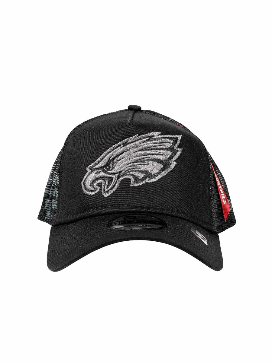 Nfl Alpha Industries Nfl X Alpha X New Era - Caps | Philadelphia Eagles X Alpha X New Era 940 Cap Black