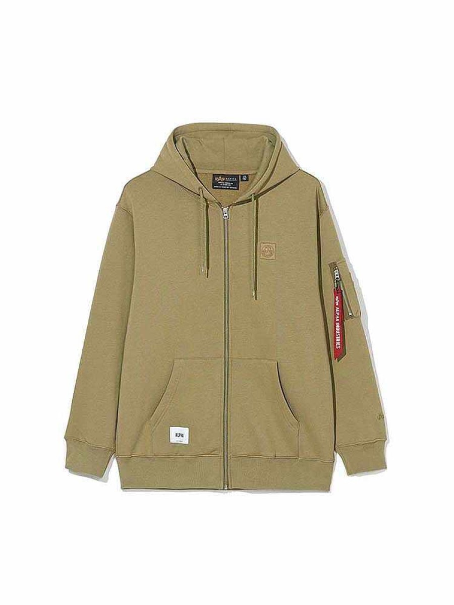 Men Alpha Industries Hoodies + Sweatshirts | Unfrm Zip-Up Hoodie