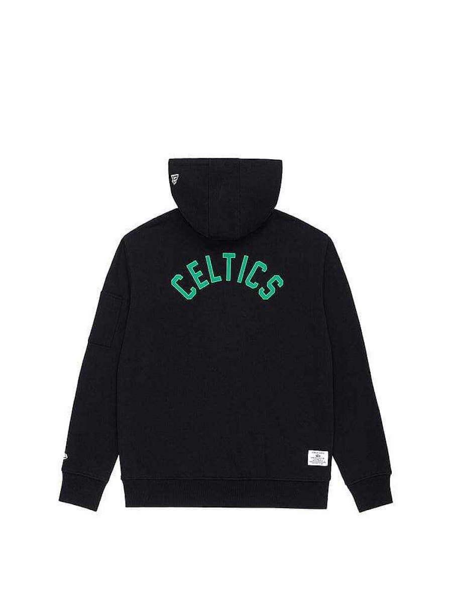Nba Alpha Industries Nba X Alpha X New Era - Hoodies, Tees, & Shorts | Boston Celtics X Alpha X New Era Hoodie Black